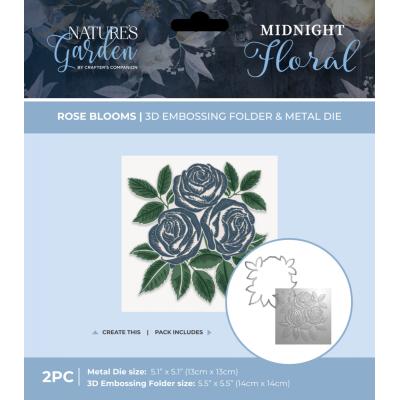 Crafter's Companion Midnight Floral - Rose Blooms